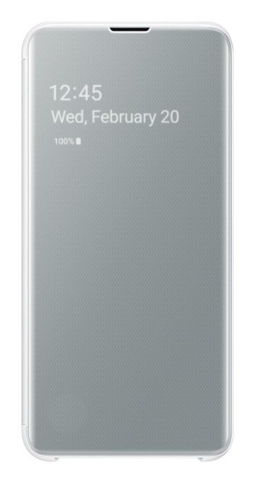 Samsung Original Clear View S10e Phone Cover - White