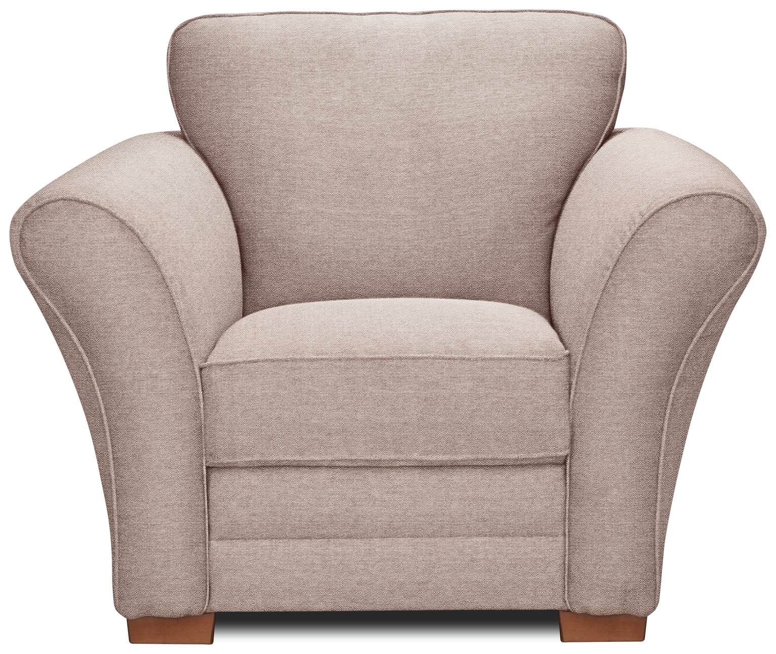 Argos Home New Thornton Fabric Armchair - Old Rose