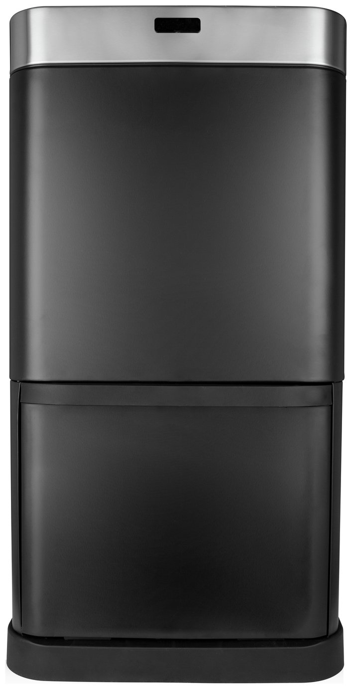 Tower 70 Litre Recycling Sensor Bin - Black