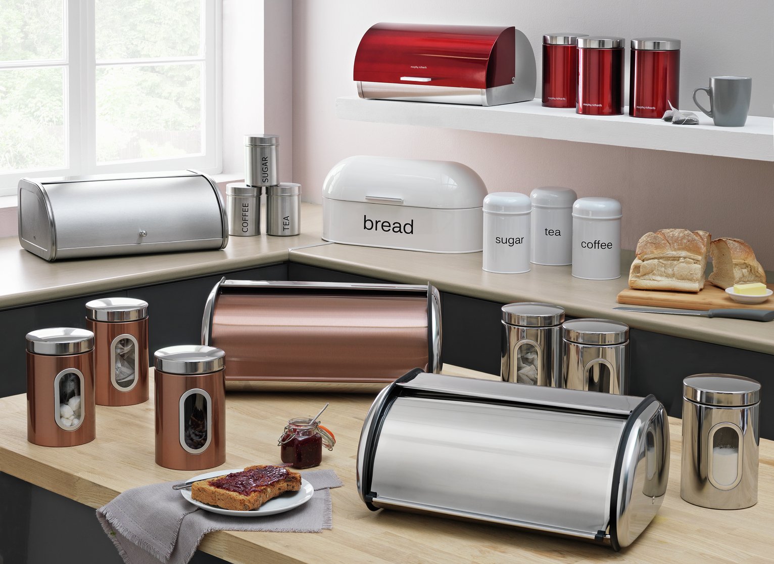 Argos Home Stainless Steel Roll Top Bread Bin Reviews