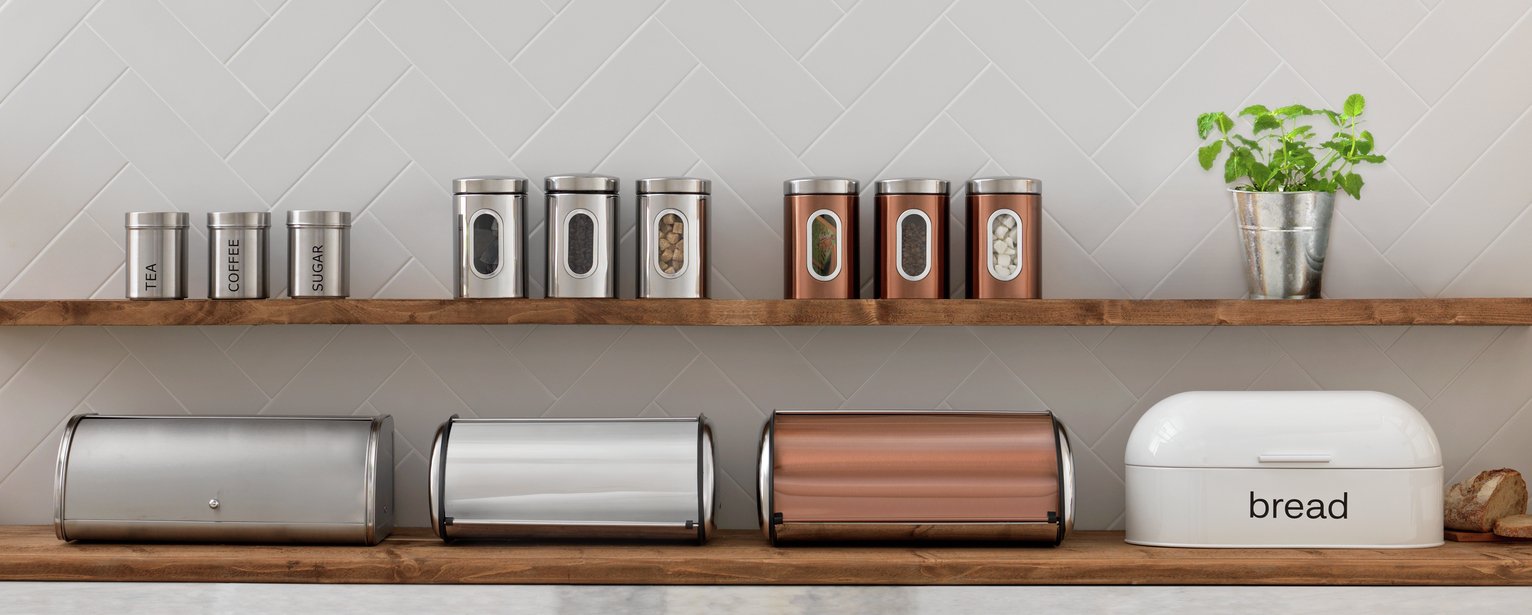 Argos Home Stainless Steel Roll Top Bread Bin Reviews