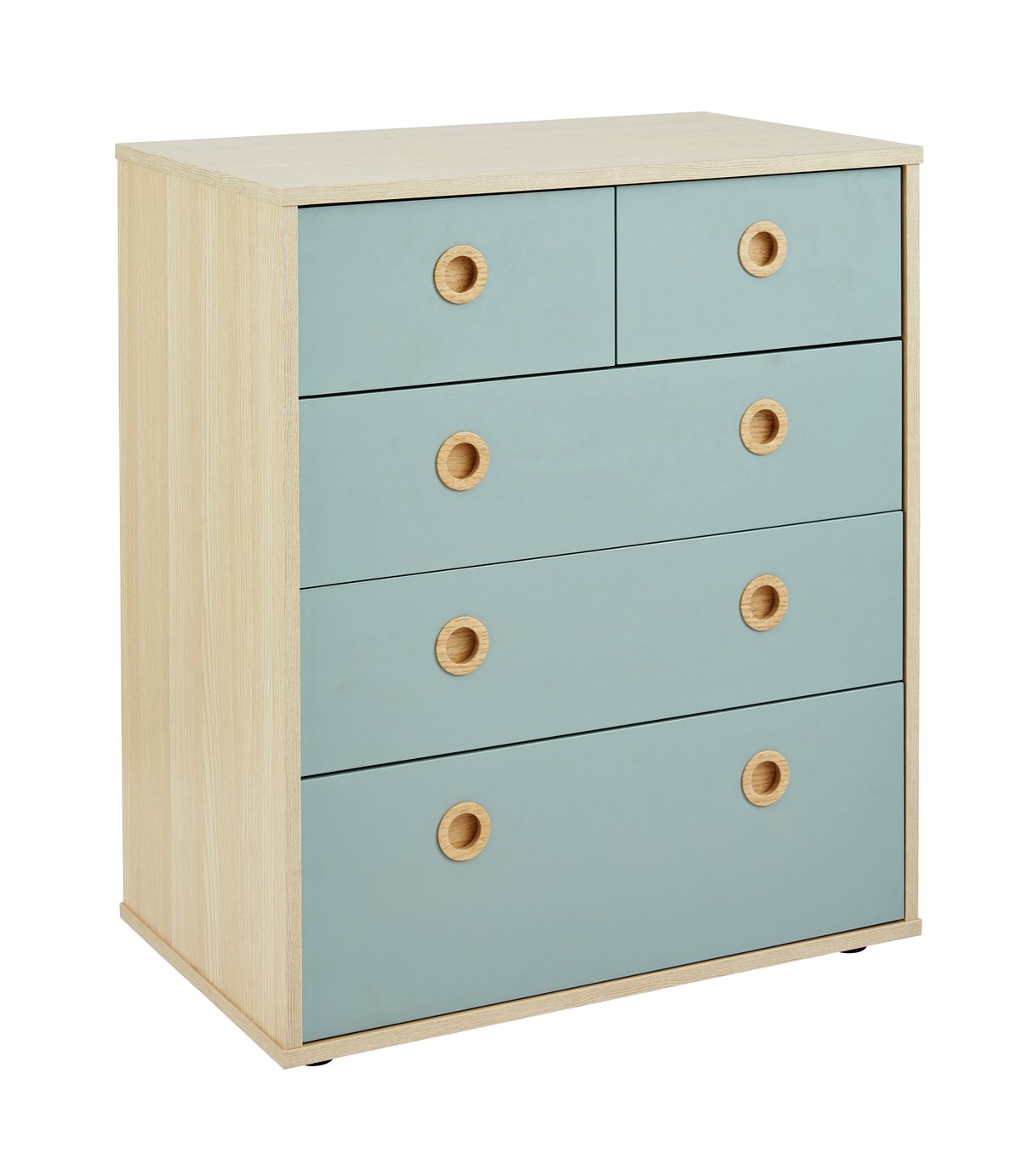 Argos Home Camden Blue & Acacia 3+2 Chest of Drawers review