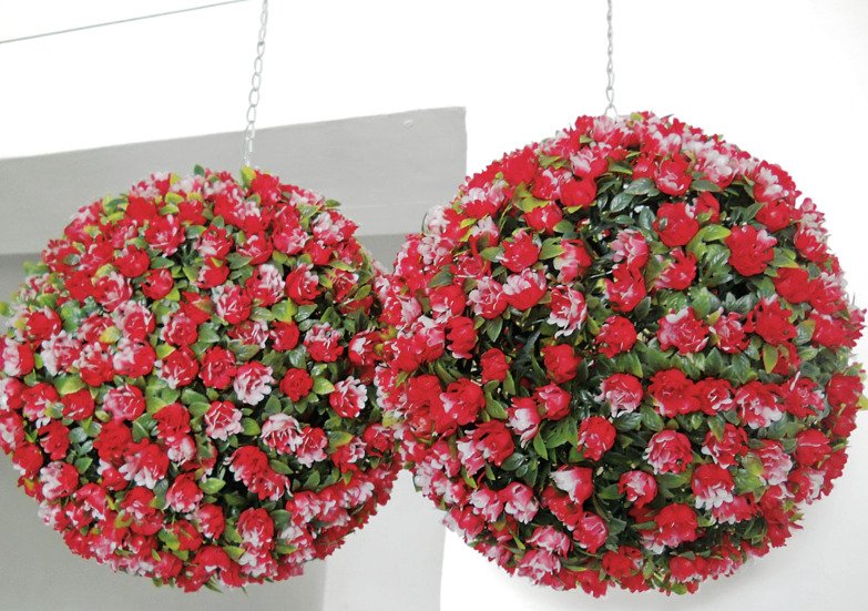 Argos Home Red Art 30cm Garden Topiary Balls x2 review