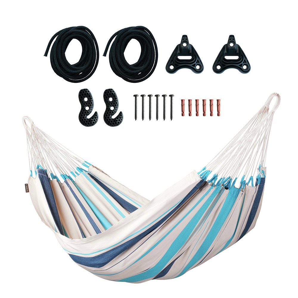 La Siesta Caribena Single Hammock - Aqua Blue