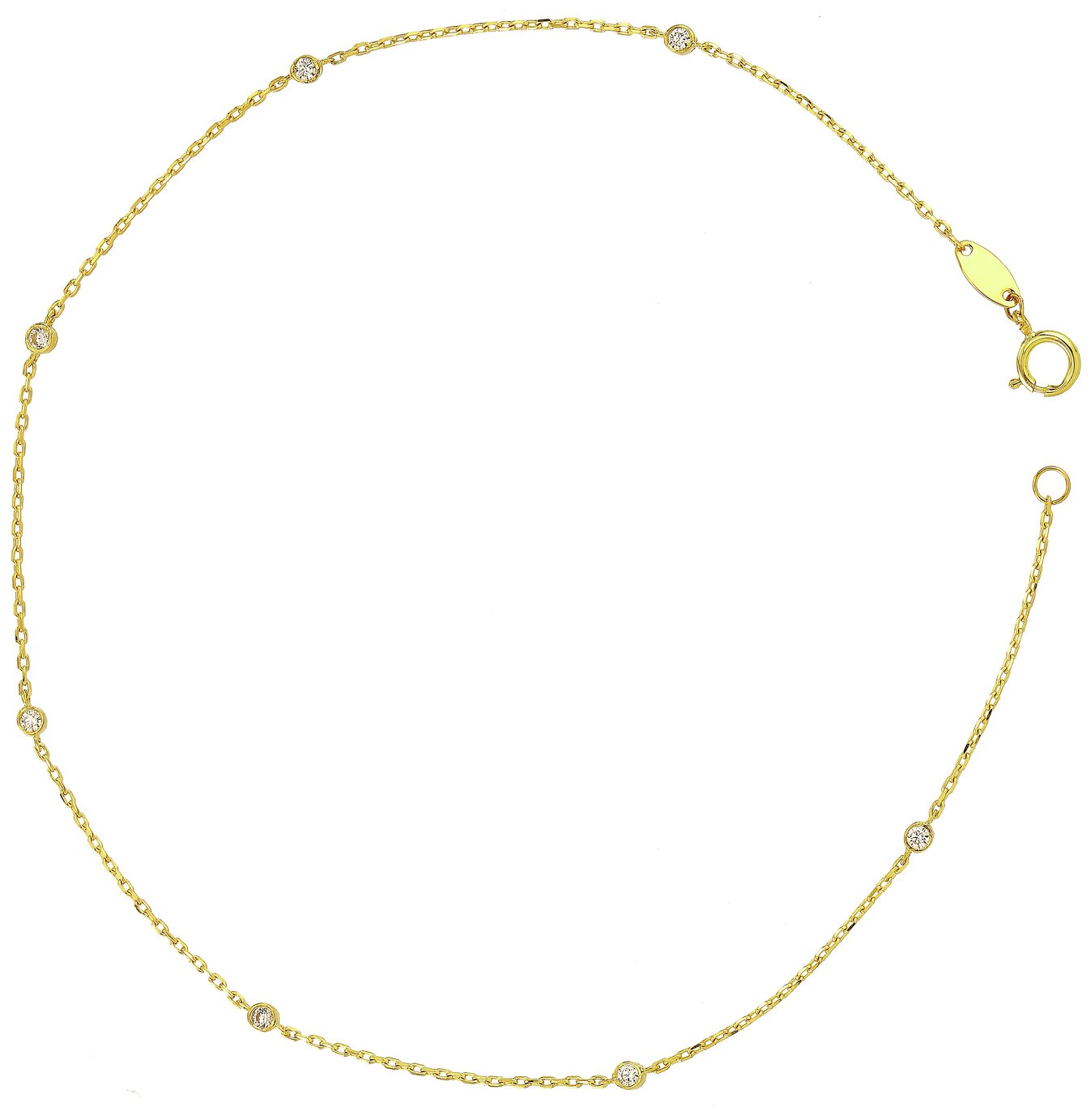 State of Mine 9ct Gold Cubic Zirconia Anklet Review