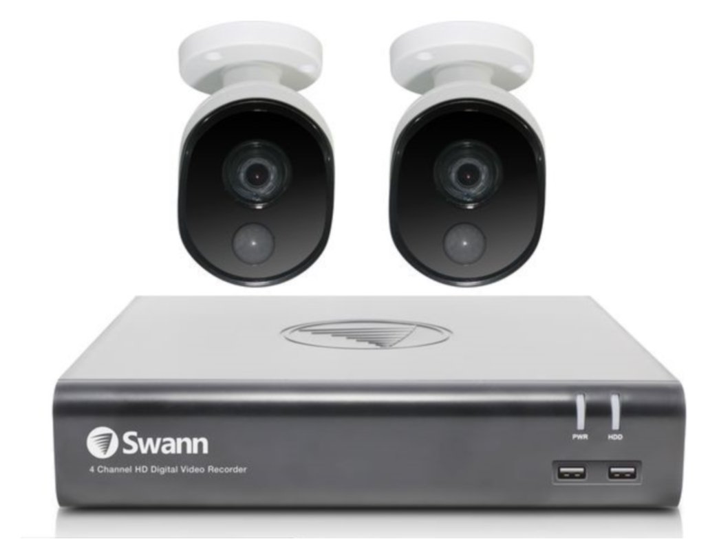 Swann DVR-4580 4 Channel DVR with 1TB HDD and 2 Cameras
