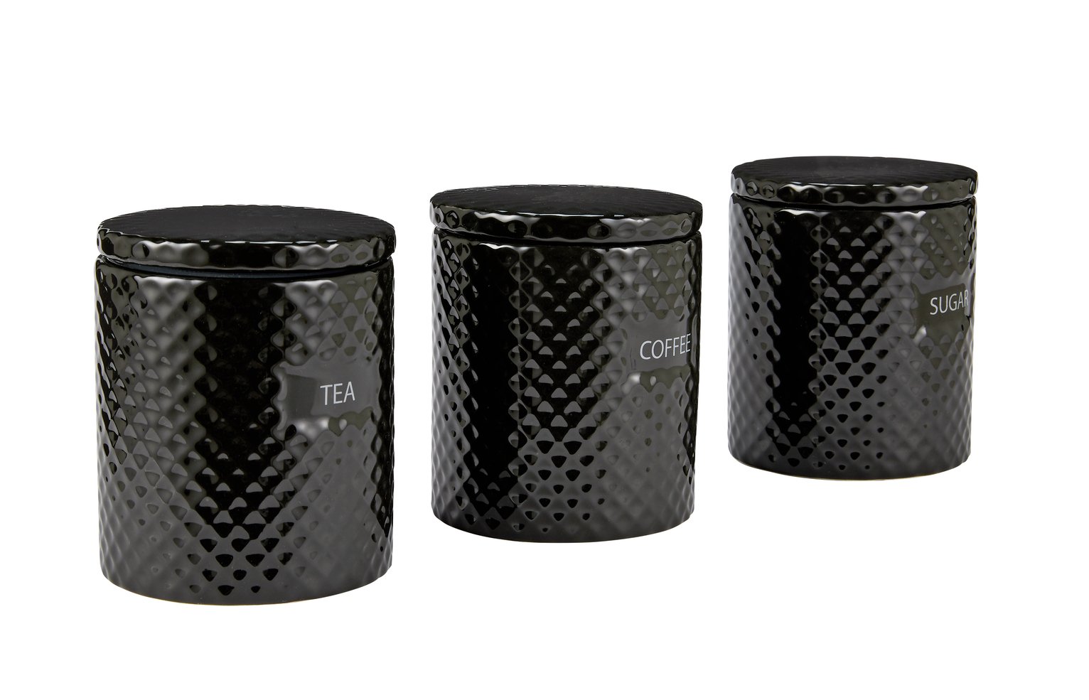 Argos Home Set of 3 Textured Storage Jars Reviews