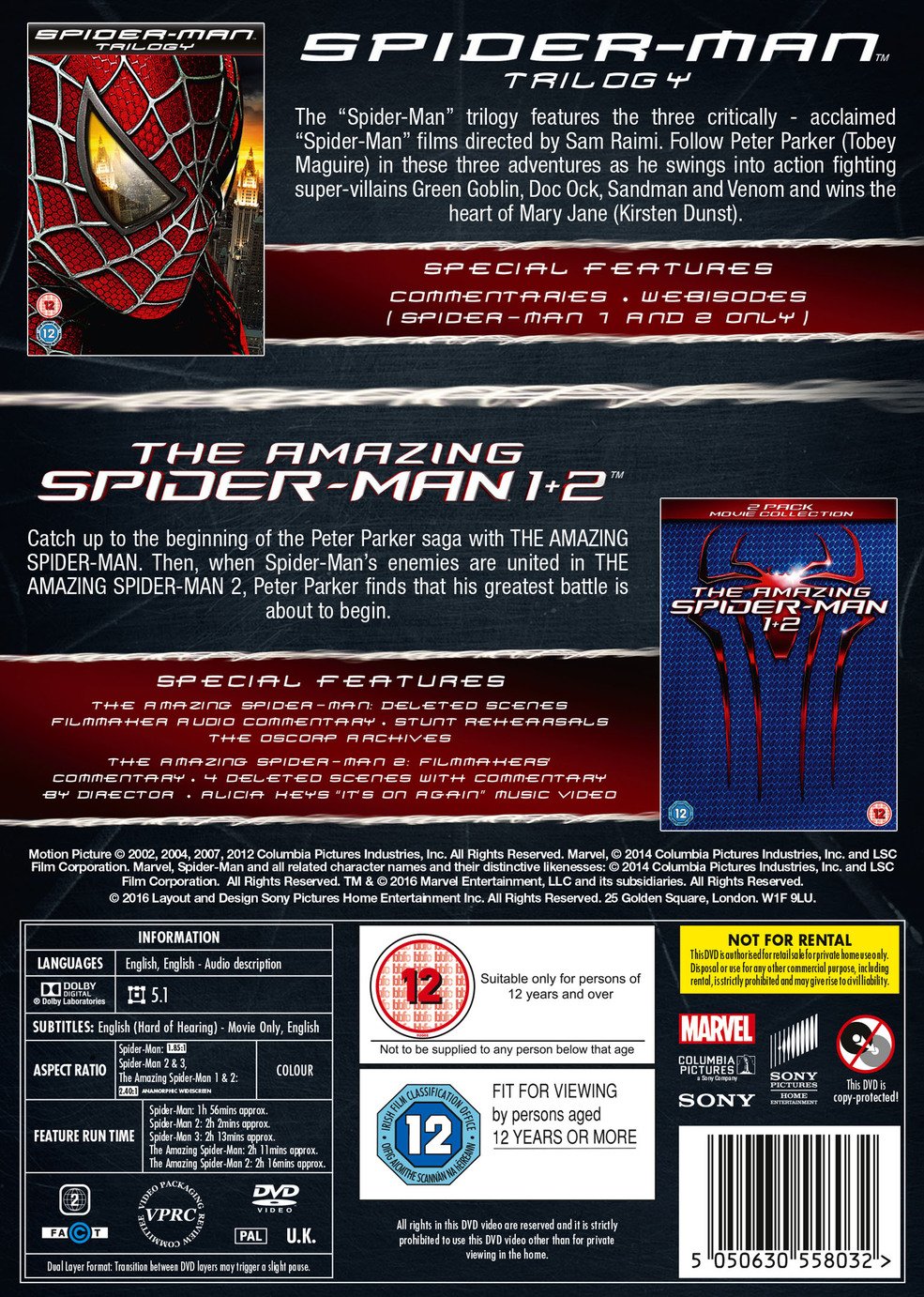 Spider-Man 5 Film Collection DVD Box Set Review