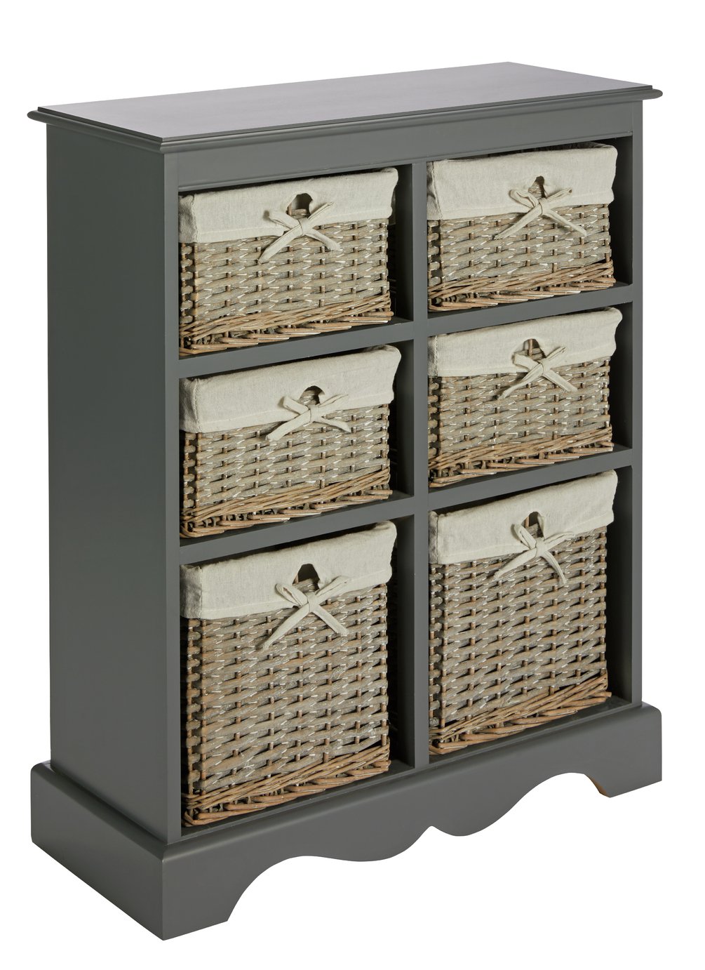 Argos Home New Malvern Hallway 6 Drawer Unit - Grey