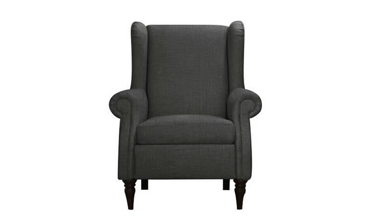 Buy Argos Home Argyll Fabric High Back Chair - Charcoal | Armchairs and