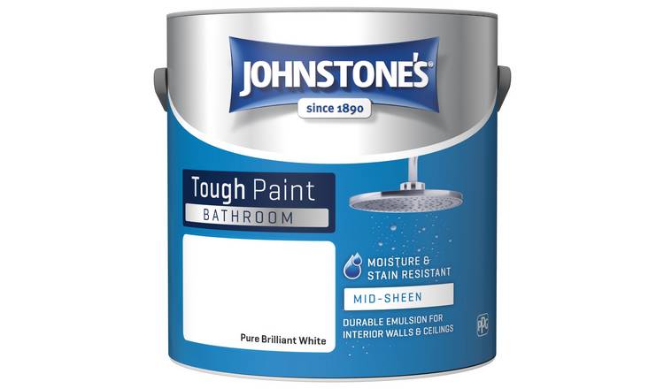 Johnstone's Bathroom Paint 2.5L - Pure Brilliant White