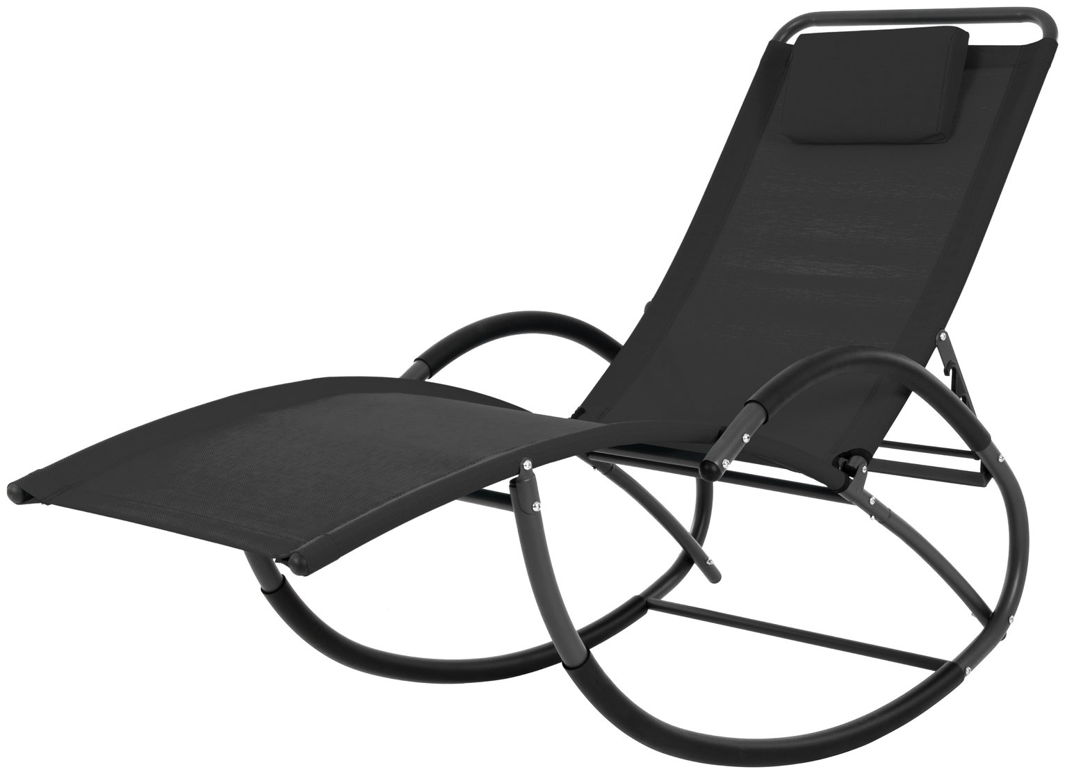 Vivere Wave Laze Chair - Black
