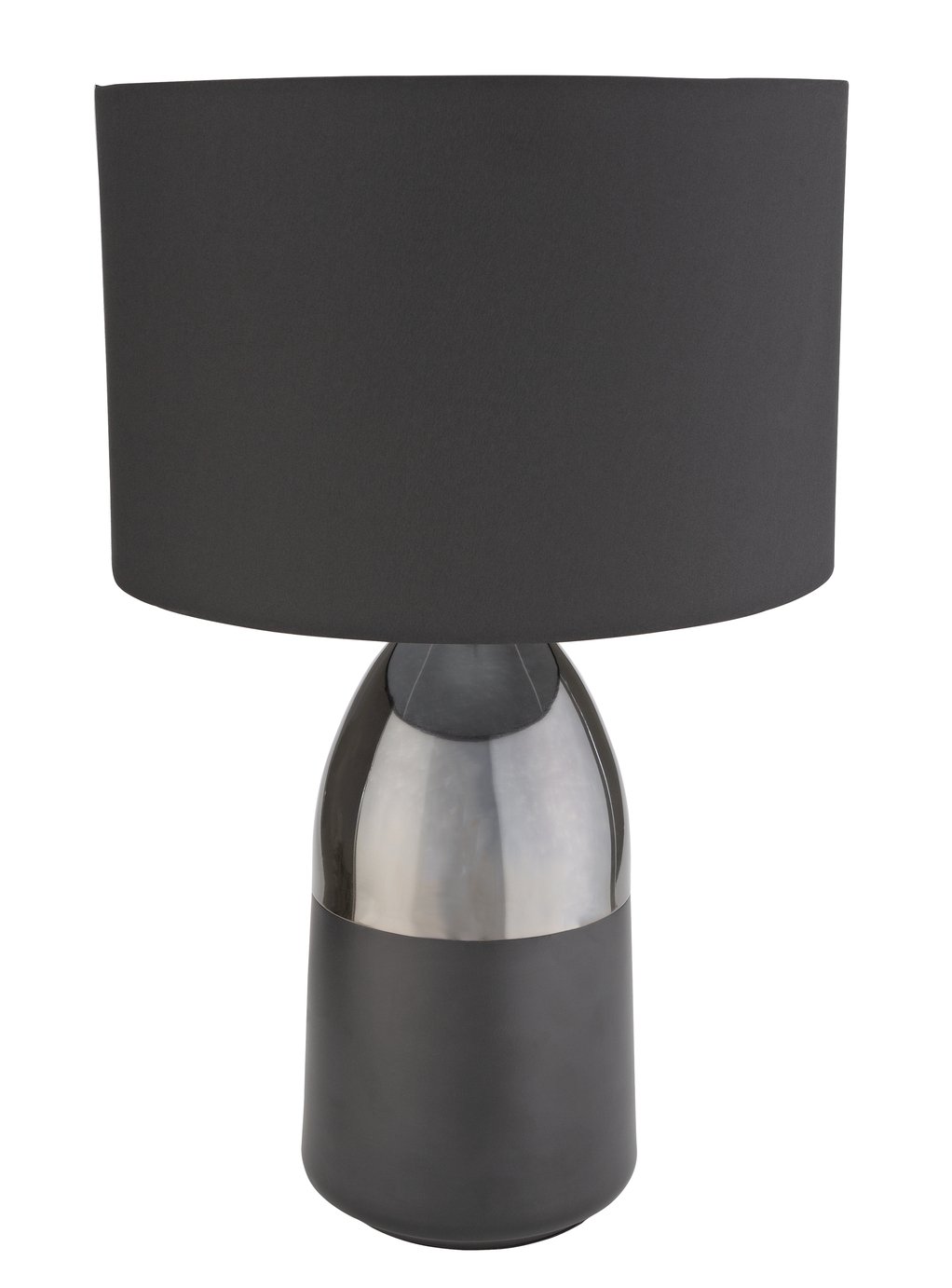 Argos Home Pluto Touch Table Lamp - Pewter & Black