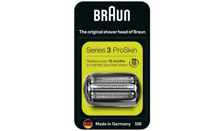 Braun Series 3 32B Foil & Cutter Replacement Head, Compatible with Models  3000s, 3010s, 3040s, 3050cc, 3070cc, 3080s, 3090cc : Beauty & Personal Care  