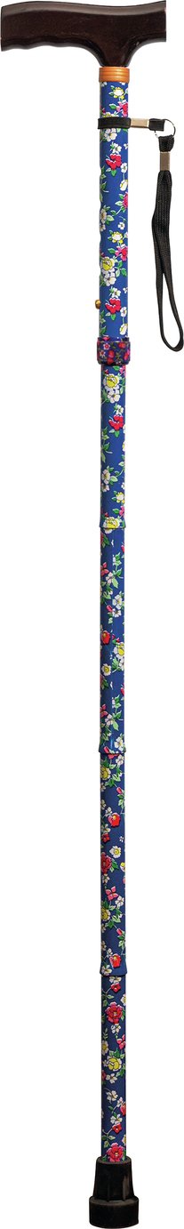 Aidapt Folding Walking Stick - Patterned