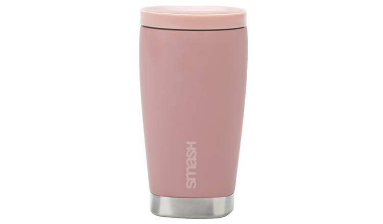 Smash Rose Gold Stainless Steel Travel Coffee Cup - 350ml 