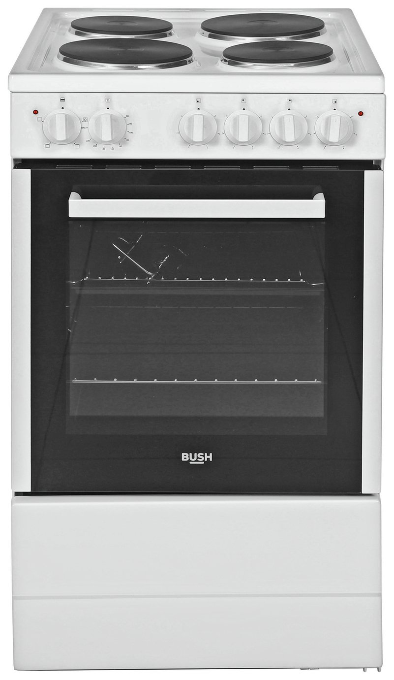 Bush BESAW50W 50cm Single Electric Cooker - White