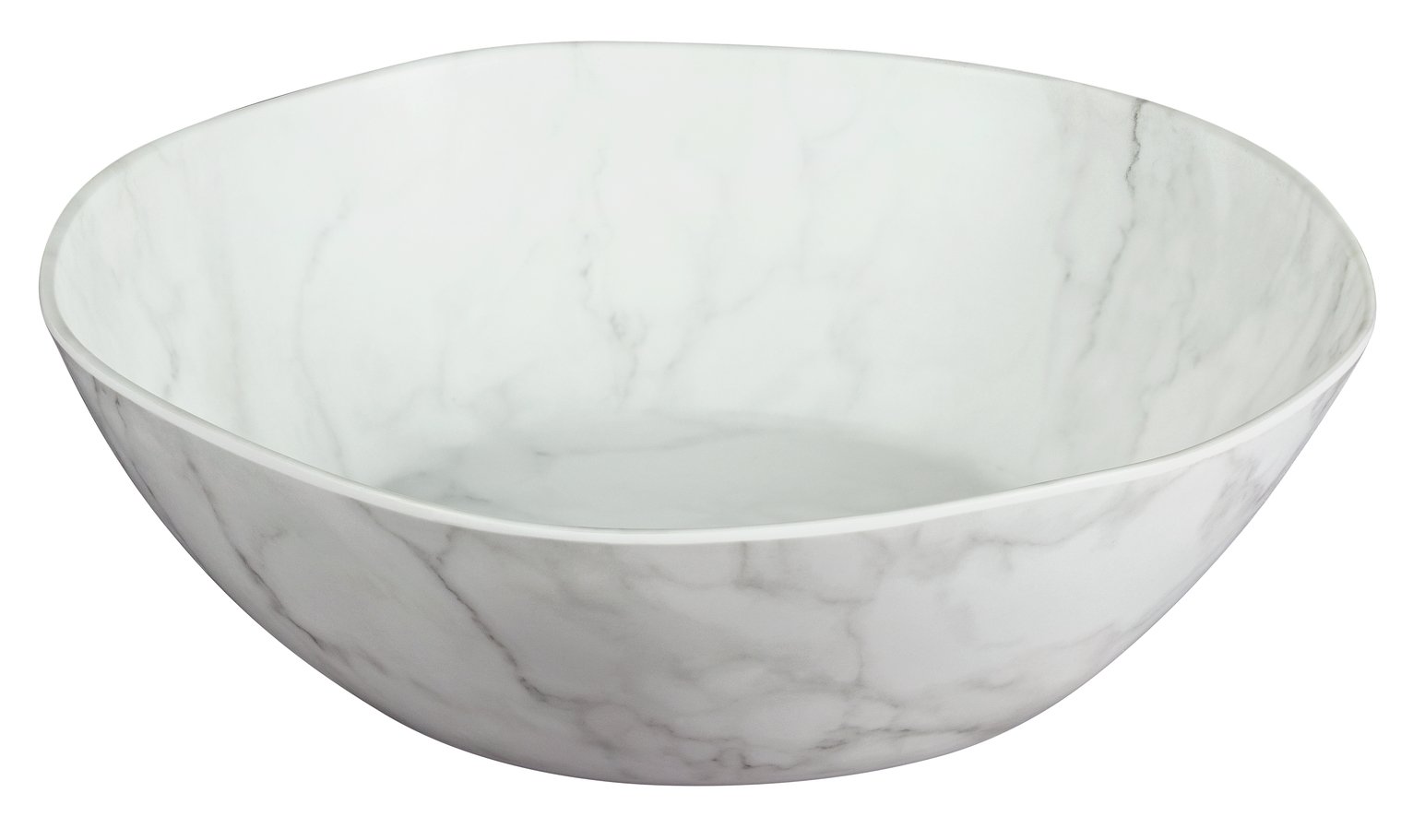 Argos Home Everyday Luxe Melamine Marble Salad Bowl