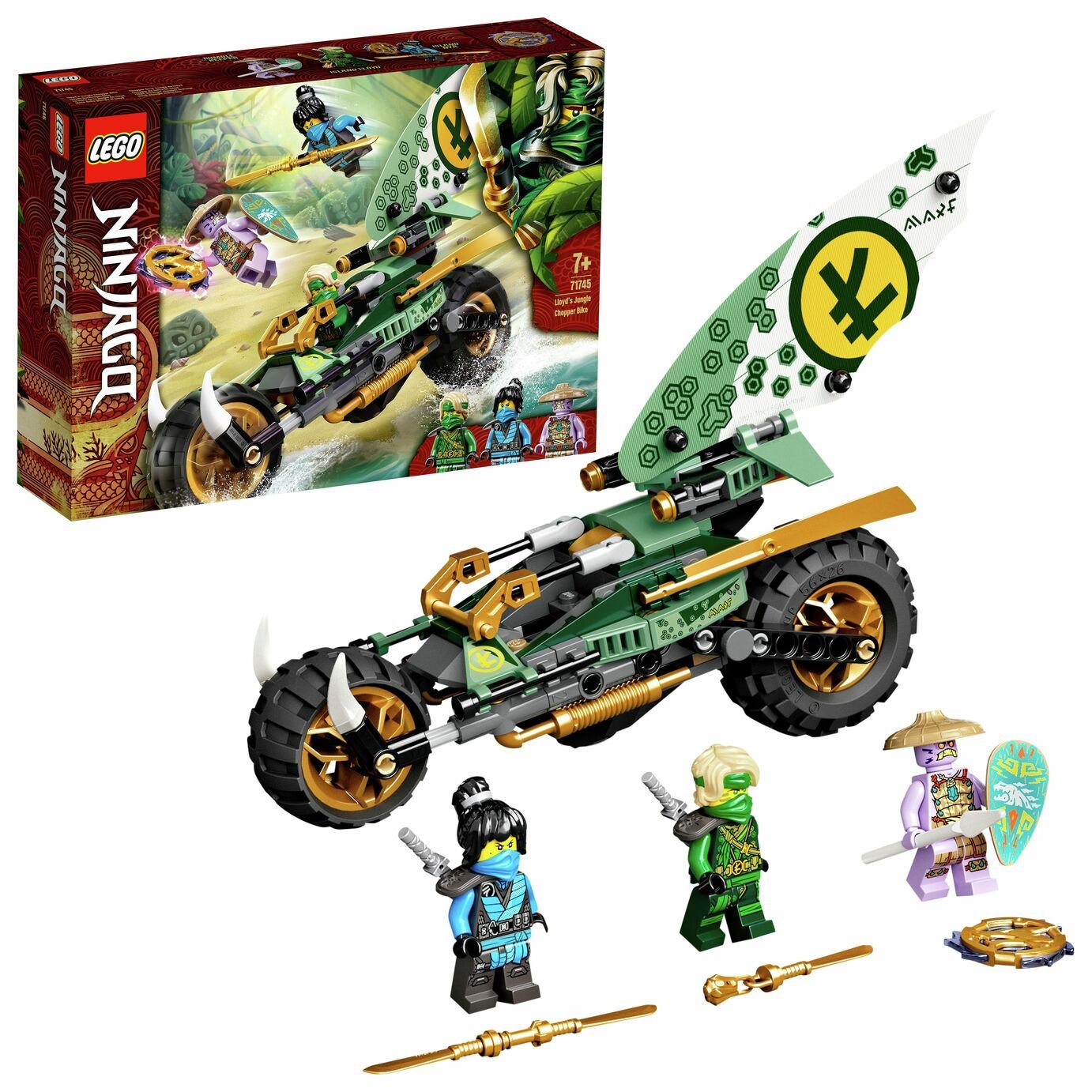 LEGO NINJAGO Lloyd's Jungle Chopper Bike Motorbike Toy 71745 review