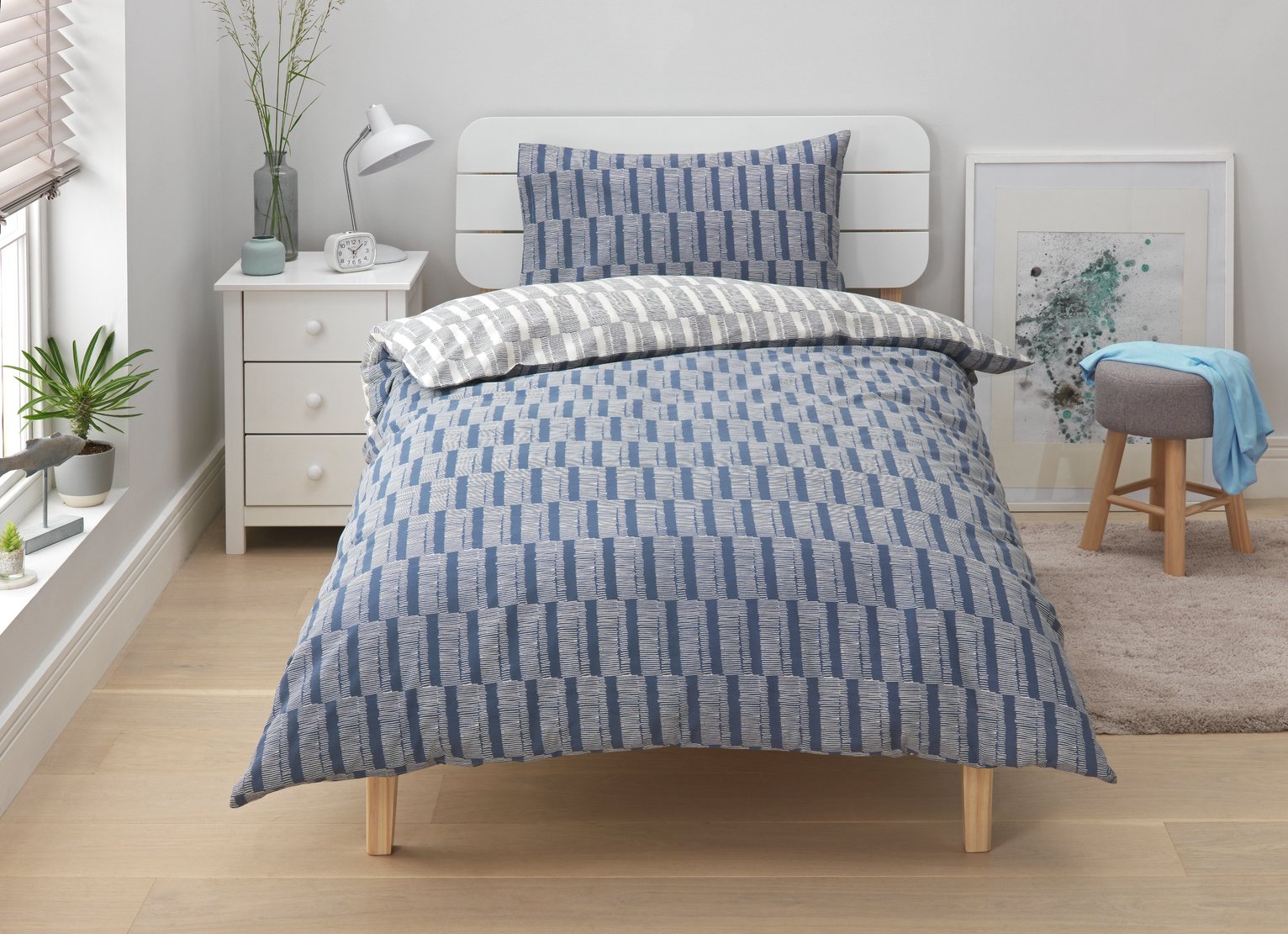 Argos Home Blue Sticks Bedding Set Review