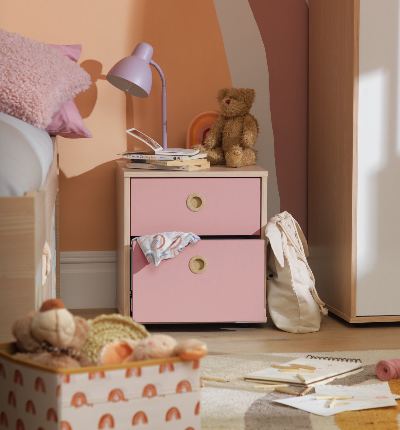 Argos kids hot sale bedside table