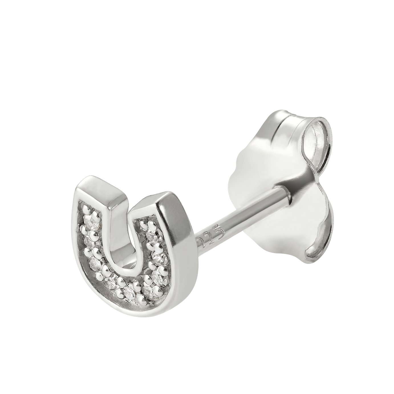 State of Mine Silver Diamond Horseshoe Single Stud review