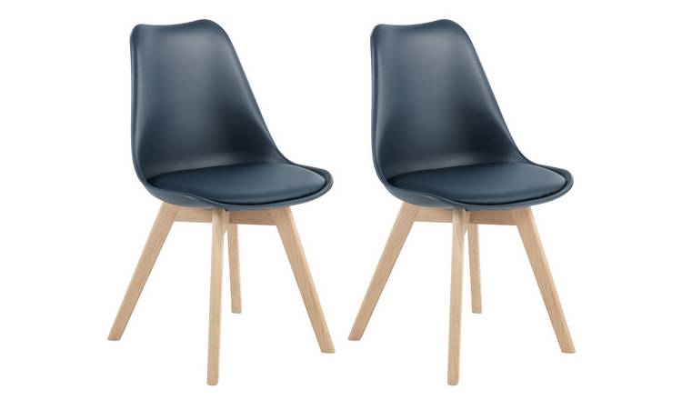 Argos navy chair sale