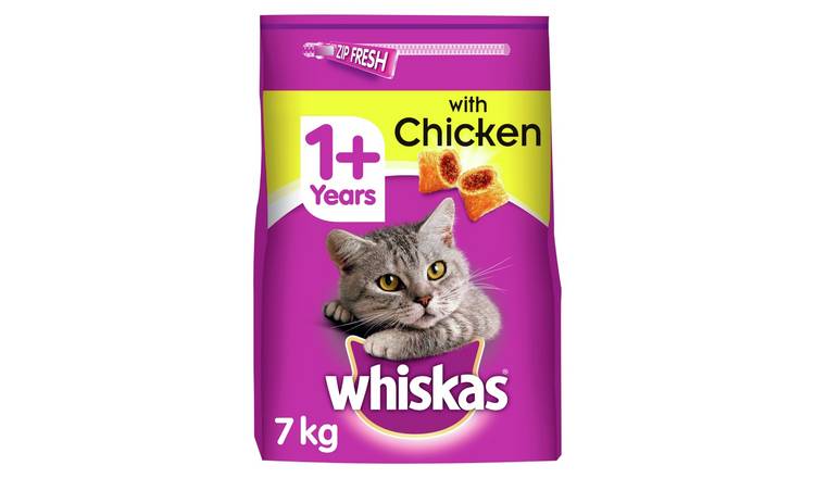 Whiskas 1+ Complete Dry Adult Cat Food with Chicken 7kg