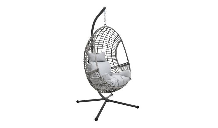 Buy Argos Home Jaye Hanging Egg Chair – Grey | Hammocks and swing seats