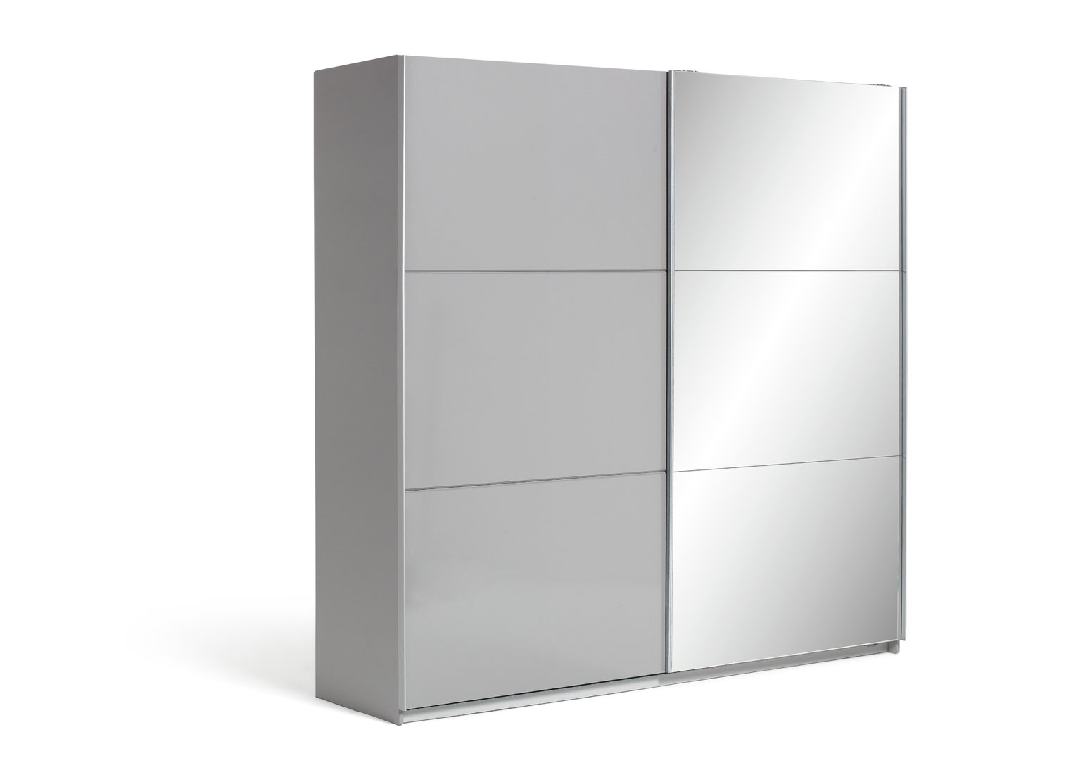 Argos Home Holsted Extra Large Grey Gloss & Mirror Wardrobe Review