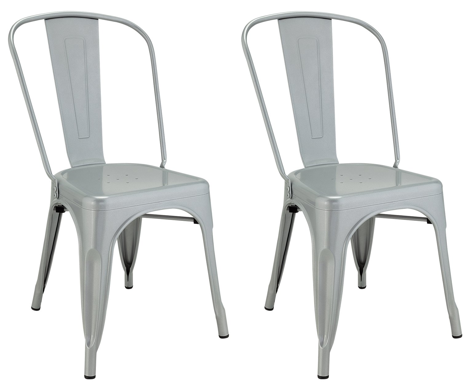 Argos Home Industrial Pair of Metal Dining Chairs Review