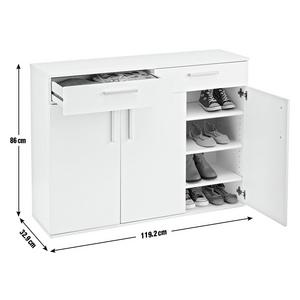 Buy Argos Home Venetia Large 3 Door 2 Drawer Shoe Cabinet White