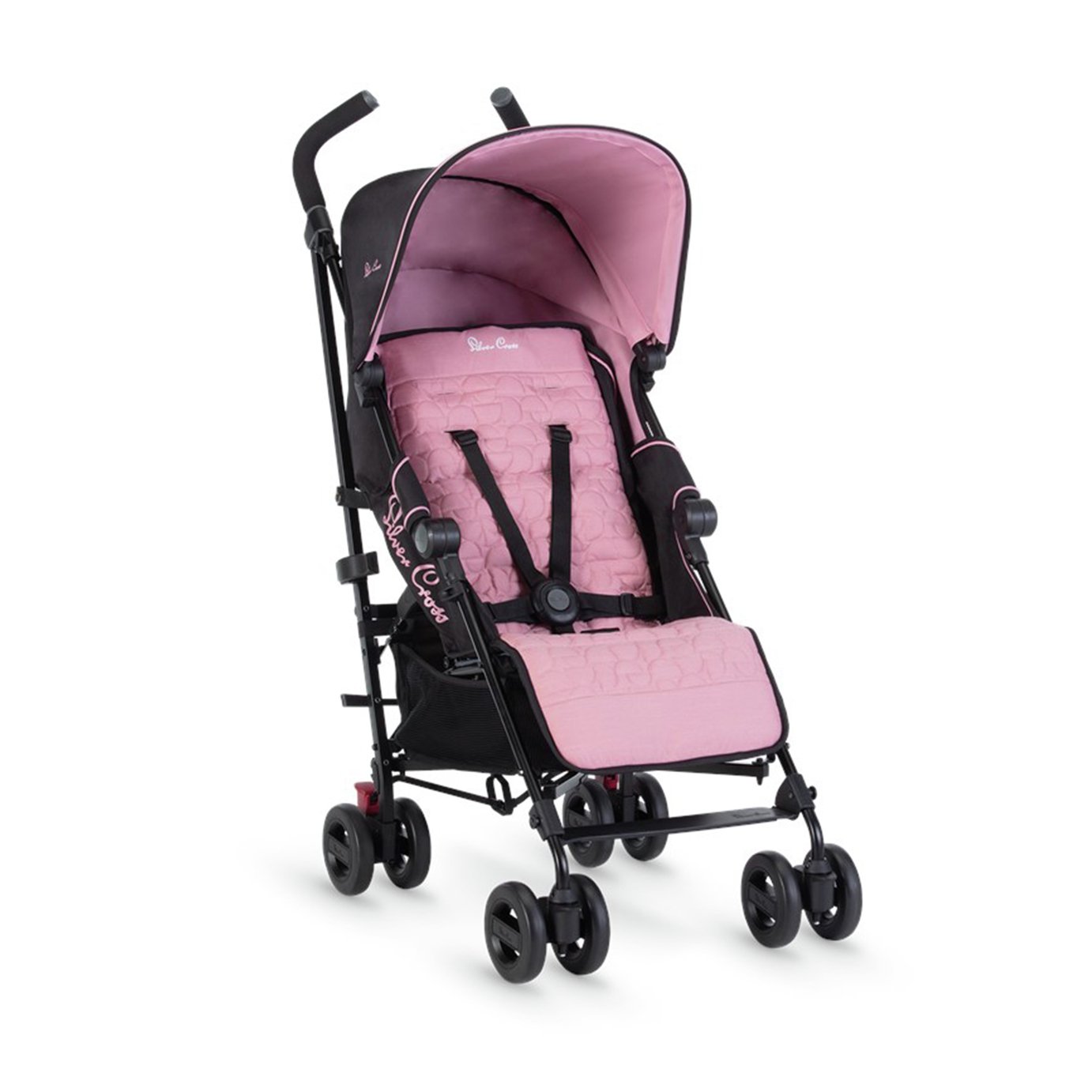 grey and pink silver cross stroller