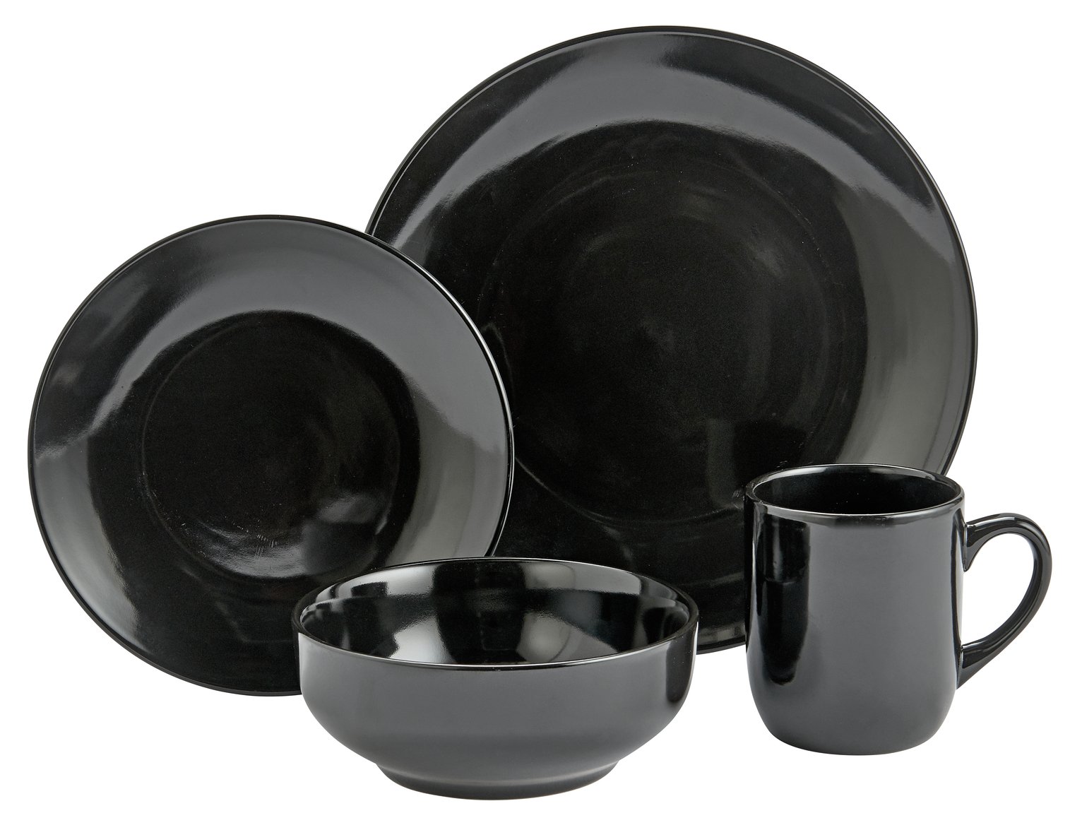 black dinnerware