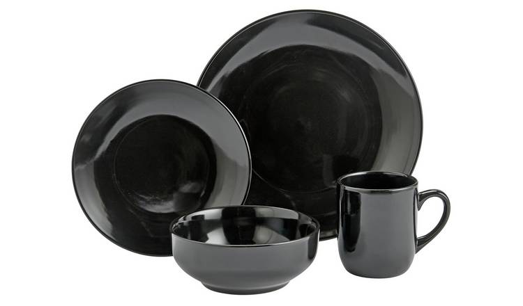 Black dining plate sets new arrivals