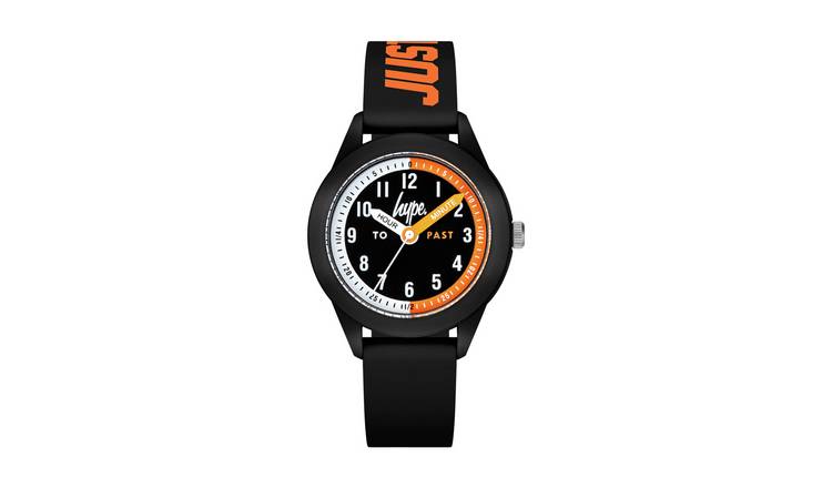 Buy Hype Time Teacher Kids Black and Orange Silicone Strap Watch | Men's  watches | Argos