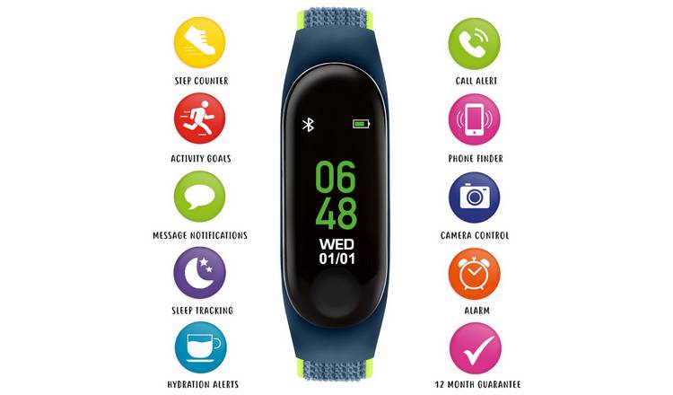 Tikkers black discount smart activity tracker