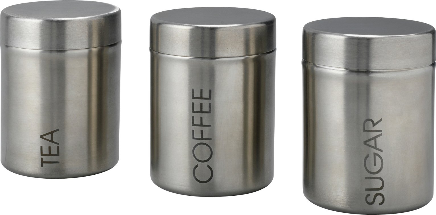 Argos tea store and coffee canisters