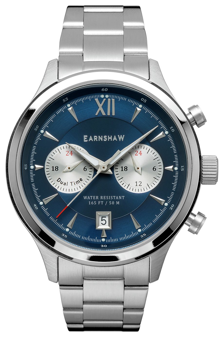 Thomas Earnshaw Men's Silver Stainless Steel Bracelet Watch