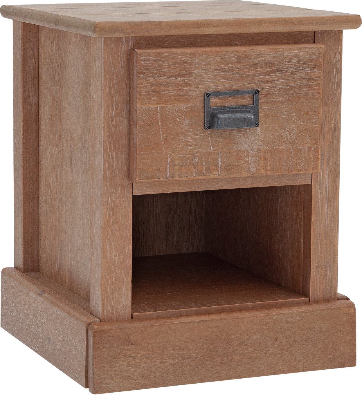 Argos Home Drury 1 Drawer Bedside Table - Light Pine