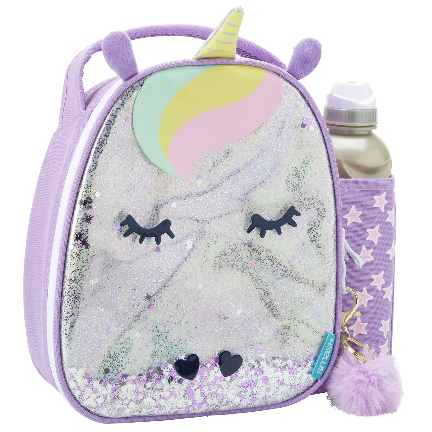 Glitter Unicorn Lunch Bag & Bottle - 500ml