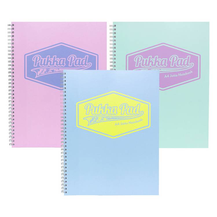 Pukka Pads Pastel A4 Jotta Notebook - 3 Pack 0