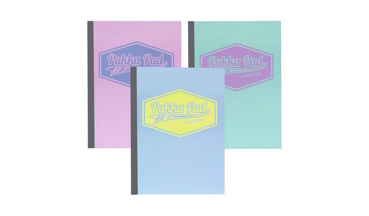 Pukka Pads Pastel A4 400 Page Refill Pad - 3 Pack