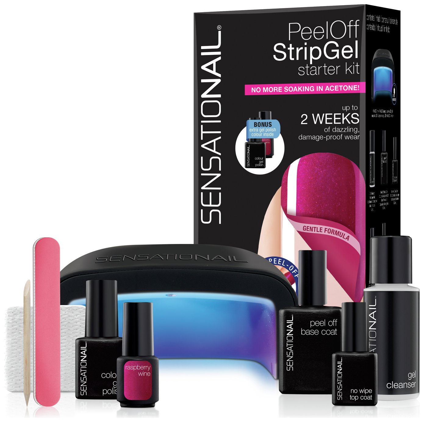 SensatioNail Peel Off Strip Gel Starter Kit