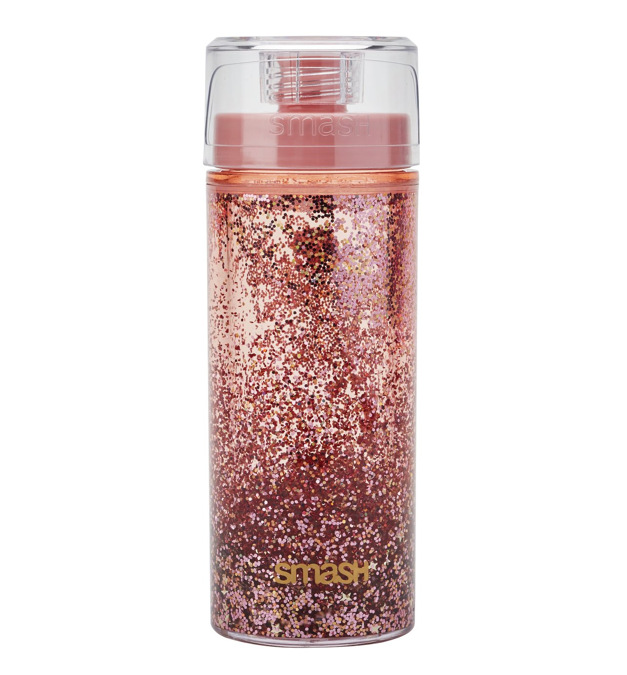 Smash Rose Gold Glitter Lava Bottle - 375ml