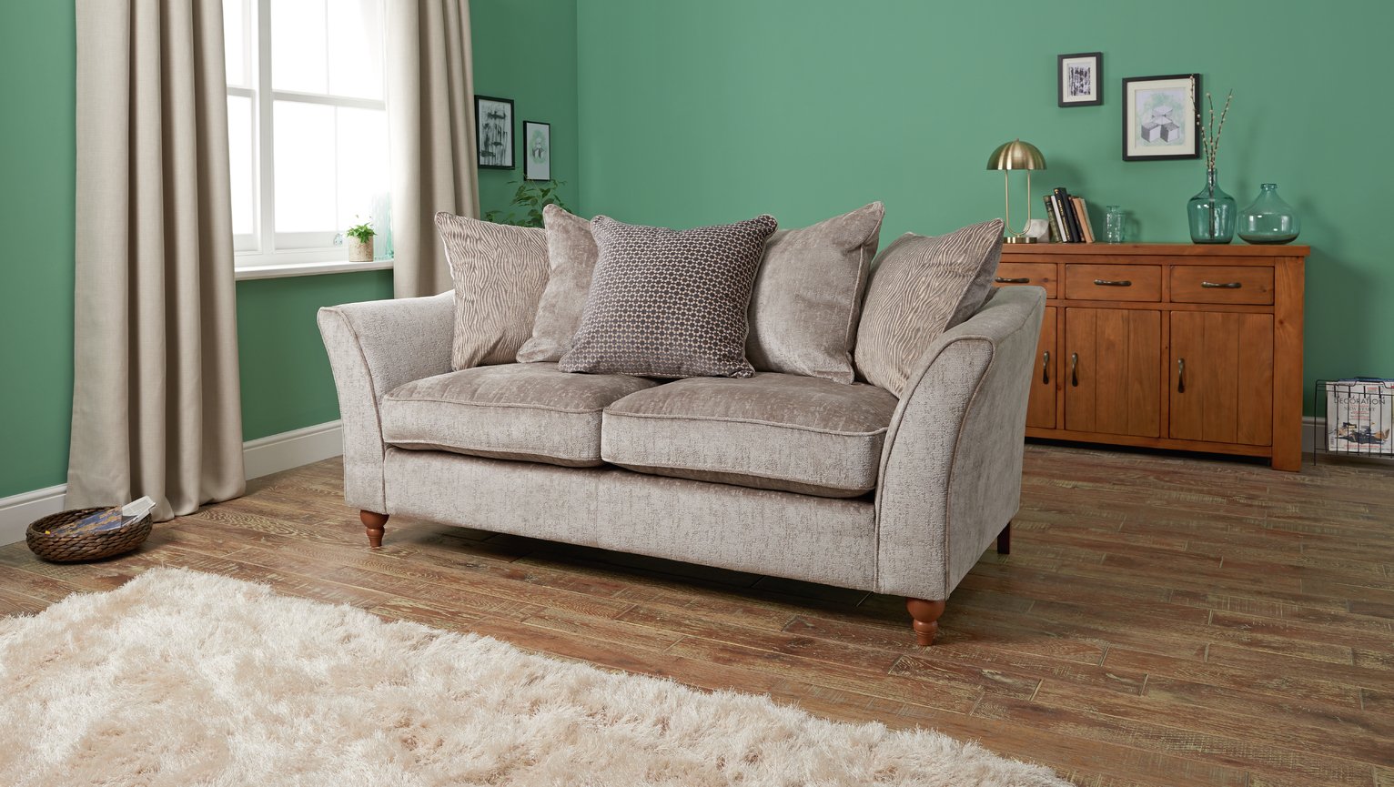 Argos Home Buxton 3 Seater Fabric Sofa Review
