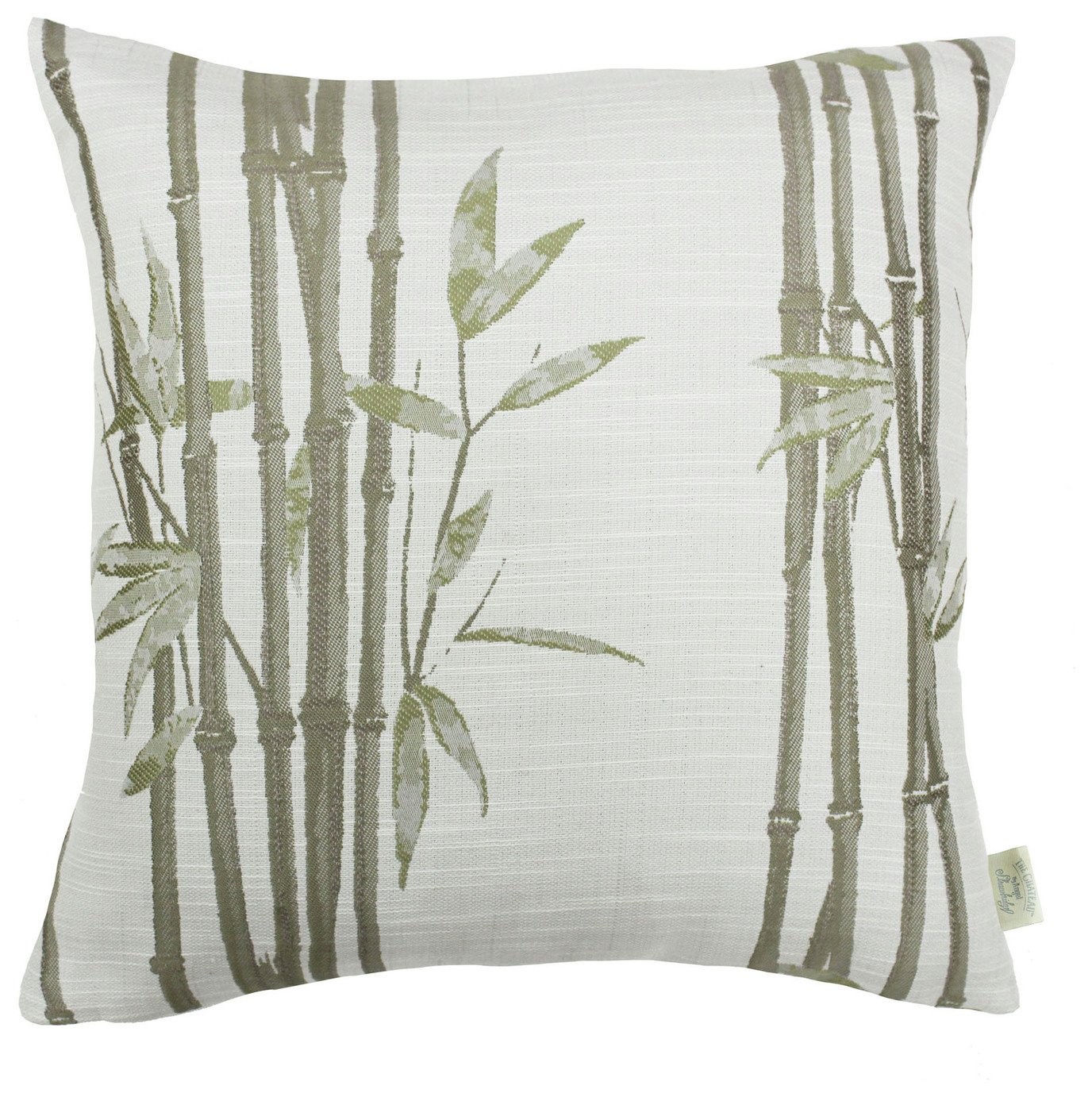 Angel Strawbridge Bamboo Print Cushion - Natural - 43x43cm