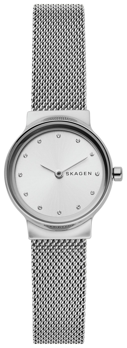 Skagen Silver Dial Ladies Stainless Steel Watch