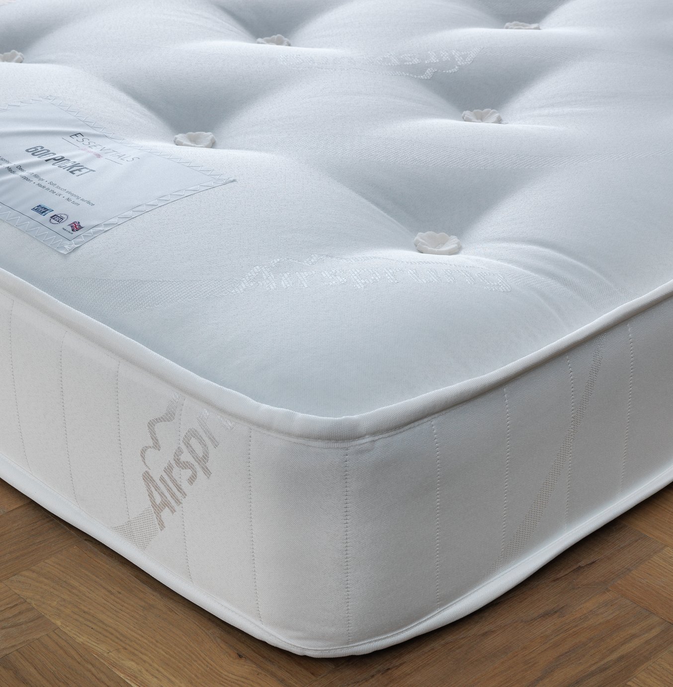 Airsprung Winslow 600 Pocket Single Mattress (8874362) Argos Price Tracker pricehistory.co.uk