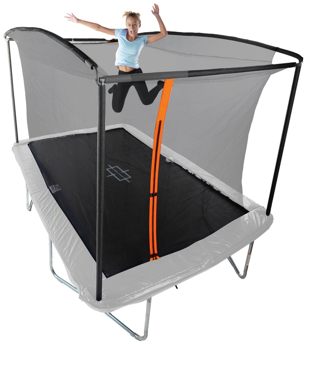 Sportspower 8ft x 12ft Outdoor Kids Trampoline and Enclosure